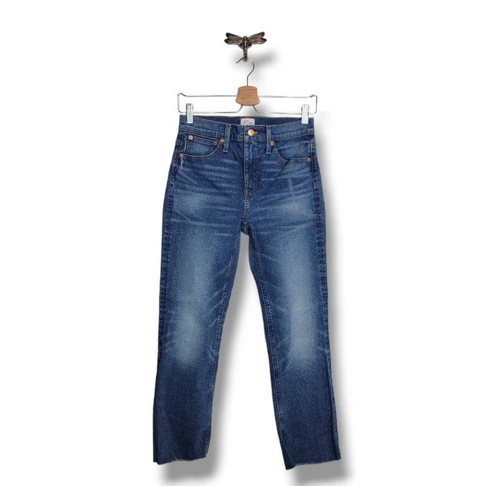 J Crew 9" Billie Demi Boot Crop Jean In Homestead Wash 26